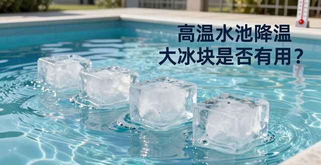 大冰块游泳池降温效果_河西高温水池降温大冰块_冰块降温实际应用分析